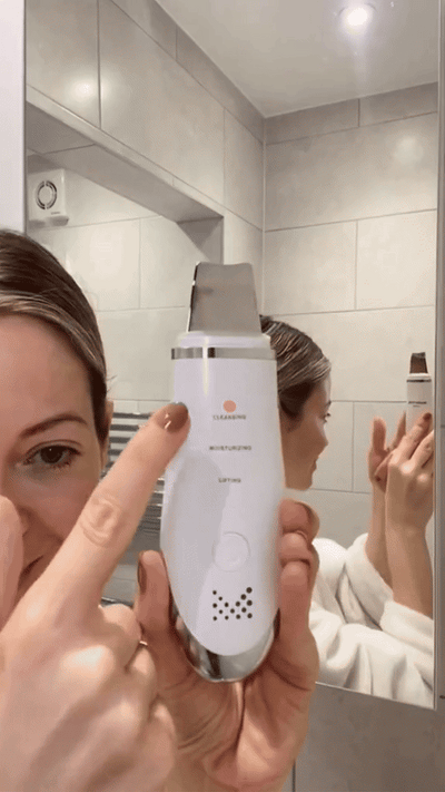 🌸 3-in-1 Ultrasonic Facial Skin Scrubber | جهاز تنظيف الوجه & ماسك للبشرة 🌸