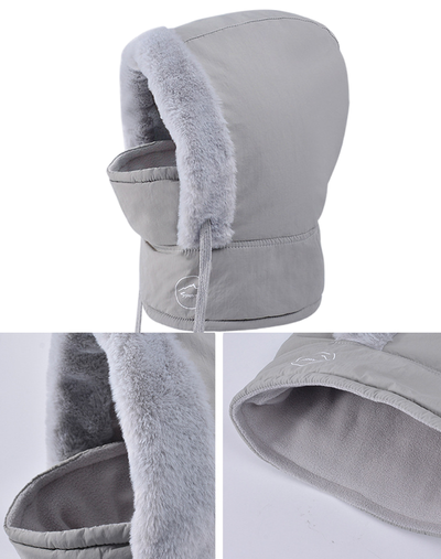 Cold Weather Thermal Balaclava Men Women Scarf Winter Windproof Hat Plush Neck Warmer Adjustable Ski Full Face Mask Outdoor Cap