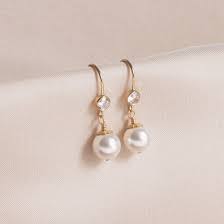 Alicia Boone Drop of Dew Earrings AB-060 – Gold Earrings | حلق أقراط ذهبية | Stud Earrings