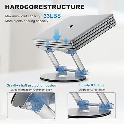 ✨ LP06 Laptop Stand – Aluminum Desk Laptop Stand | حامل اللاب توب أنيق و حامل للوقوف ✨