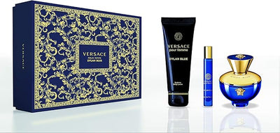 Versace Dylan Blue Pour Femme Collection – Versace Perfume Set | Shower Gel & Body Lotion | جل استحمام و لوشن للجسم فرساتش