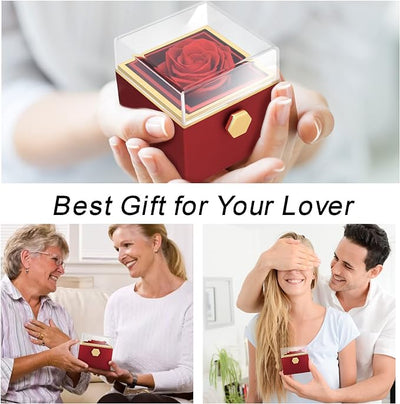 Rotating Rose Gift Box – Elegant Gift Box | علبة هدية | Romantic Gift هدية