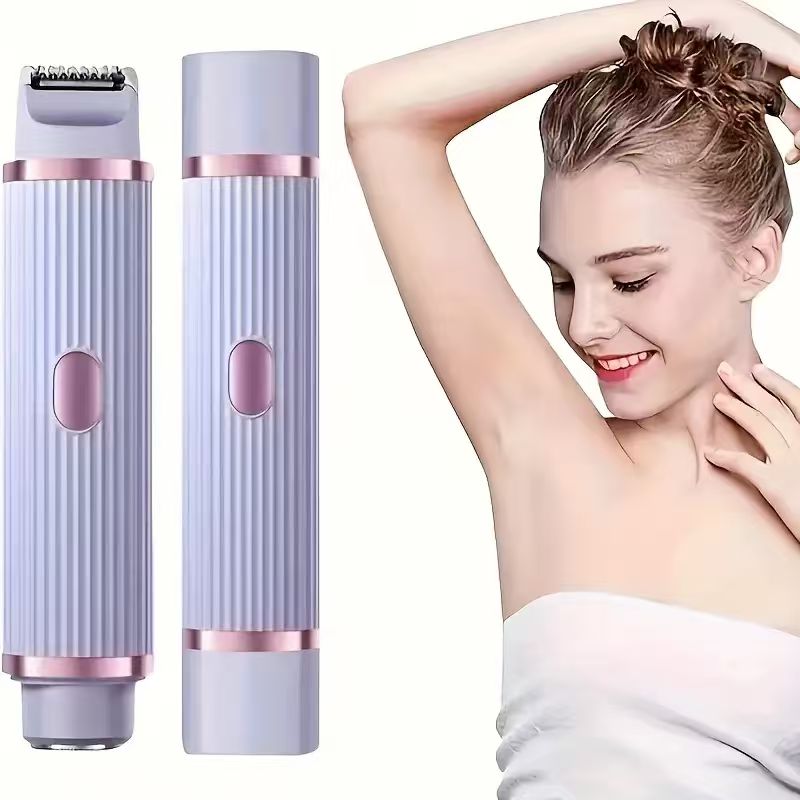 Electric Shaver for Women: Waterproof Rechargeable Body & Bikini Trimmer