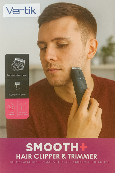 Vertik Smooth Hair Clipper – Professional Hair Cutting Clipper | ماكينة قص الشعر و المقص القطع