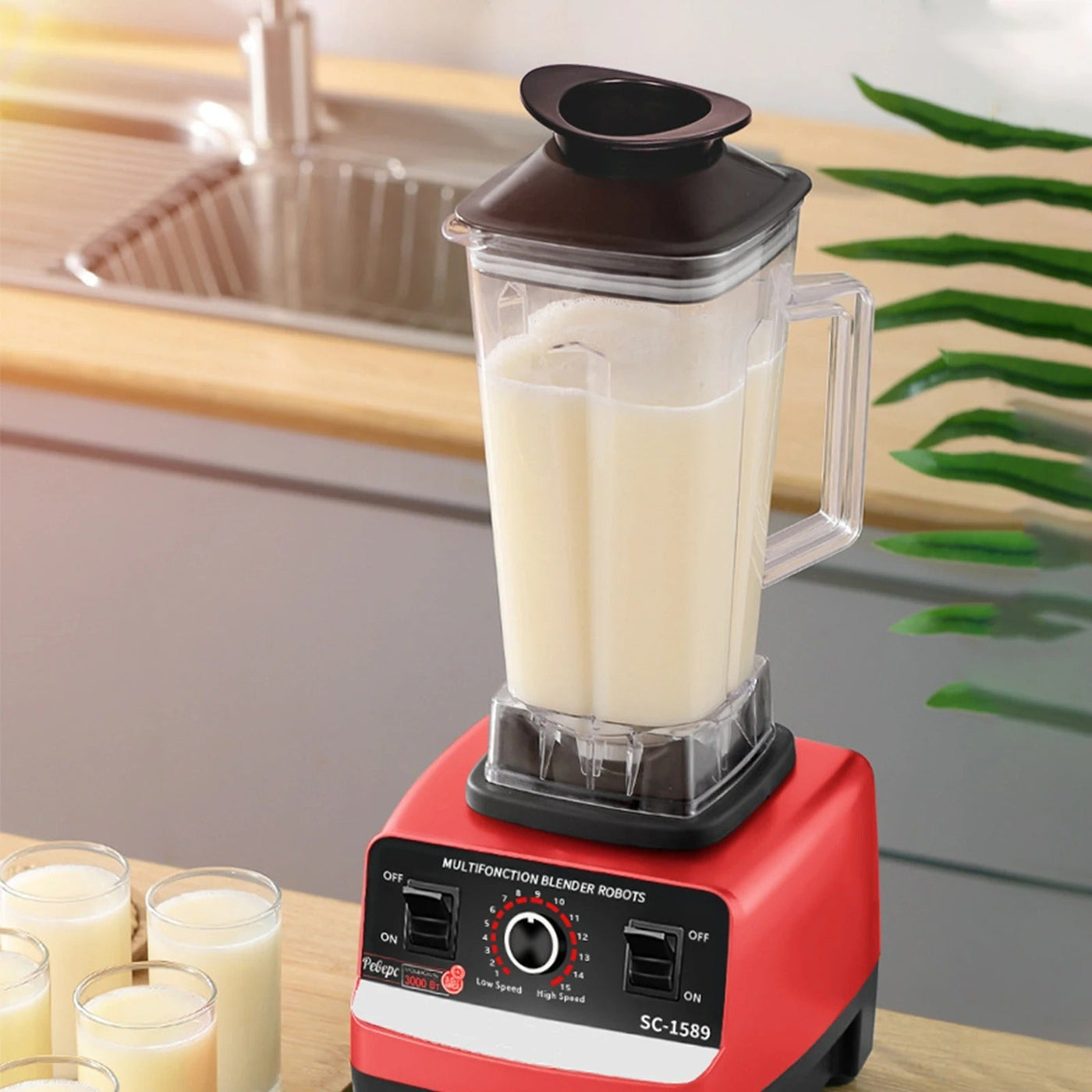 Multifunctional 4500W Juicer Blender – عصارة فواكه كهربائية متعددة الاستخدام