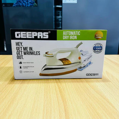 Geepas Steam Iron – مكواة بخار عالية الجودة | Iron for Clothes – حديد للملابس