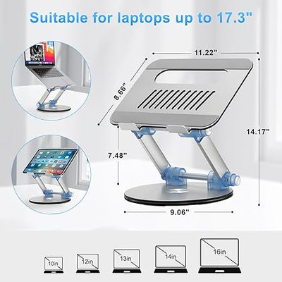 ✨ LP06 Laptop Stand – Aluminum Desk Laptop Stand | حامل اللاب توب أنيق و حامل للوقوف ✨