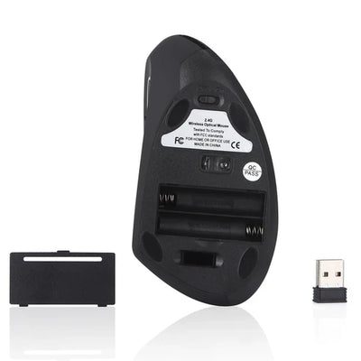 Left Hand Vertical Wireless Mouse | ماوس لاسلكي عمودي لليد اليسرى