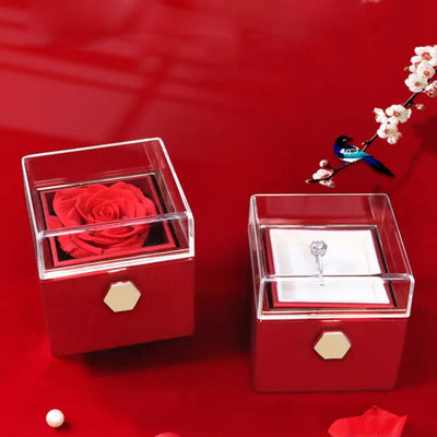 Rotating Rose Gift Box – Elegant Gift Box | علبة هدية | Romantic Gift هدية