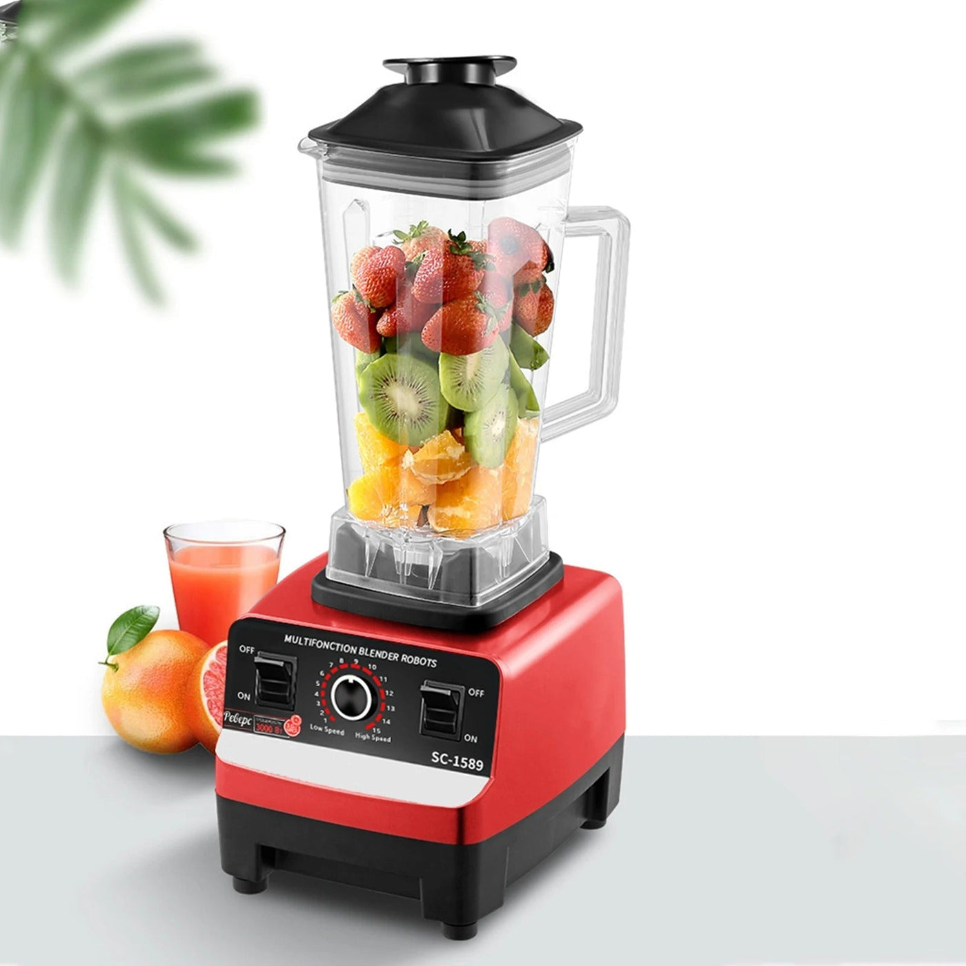 Multifunctional 4500W Juicer Blender – عصارة فواكه كهربائية متعددة الاستخدام