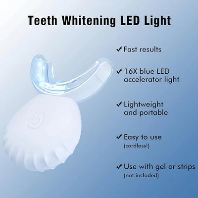 Rechargeable Teeth Whitening Light Kit | عدة تبييض الأسنان بتقنية LED قابلة لإعادة الشحن