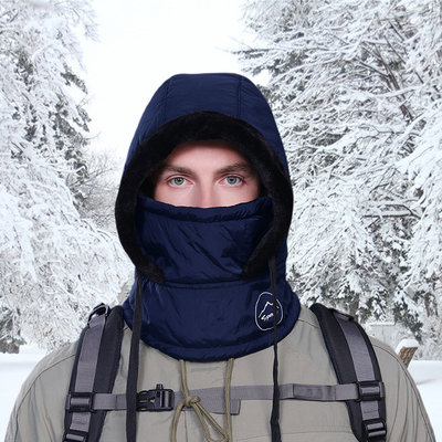 Cold Weather Thermal Balaclava Men Women Scarf Winter Windproof Hat Plush Neck Warmer Adjustable Ski Full Face Mask Outdoor Cap
