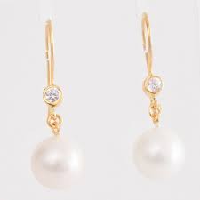 Alicia Boone Drop of Dew Earrings AB-060 – Gold Earrings | حلق أقراط ذهبية | Stud Earrings