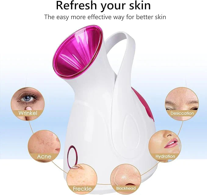 🌸 Nano Ionic Facial Steamer – Face Steamer | جهاز بخار الوجه و آلة باخرة فاخرة 🌸