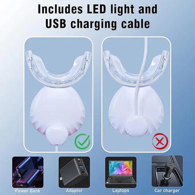 Rechargeable Teeth Whitening Light Kit | عدة تبييض الأسنان بتقنية LED قابلة لإعادة الشحن