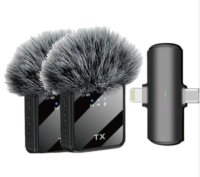 Wireless Microphone Set – ميكروفون لاسلكي للصوت النقي والتسجيل (Wireless Microphone Set – Clear Sound & Recording)