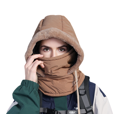 Cold Weather Thermal Balaclava Men Women Scarf Winter Windproof Hat Plush Neck Warmer Adjustable Ski Full Face Mask Outdoor Cap
