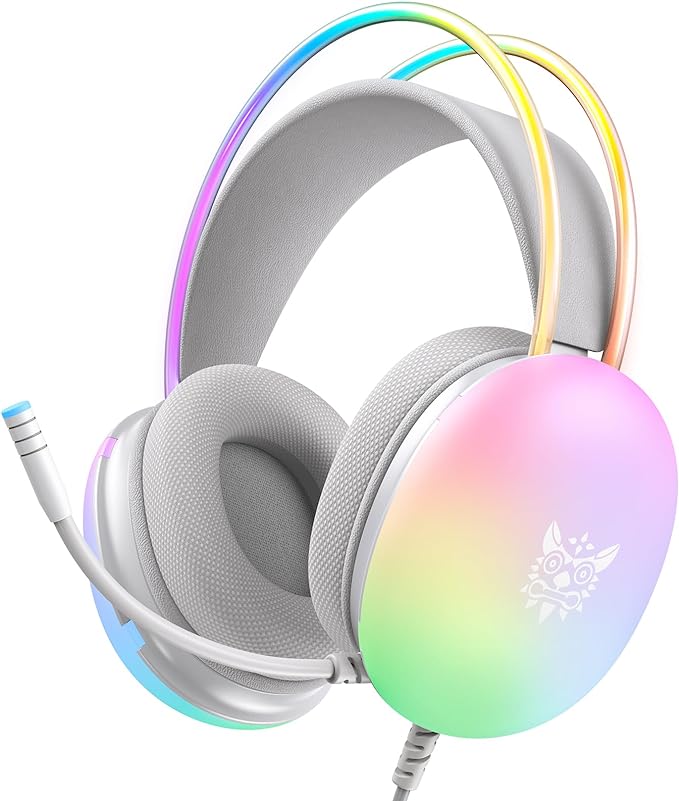 GlowPlay – RGB Gaming Headphones for Immersive Sound جلو بلاي – سماعات ألعاب بإضاءة RGB لتجربة صوت غامرة