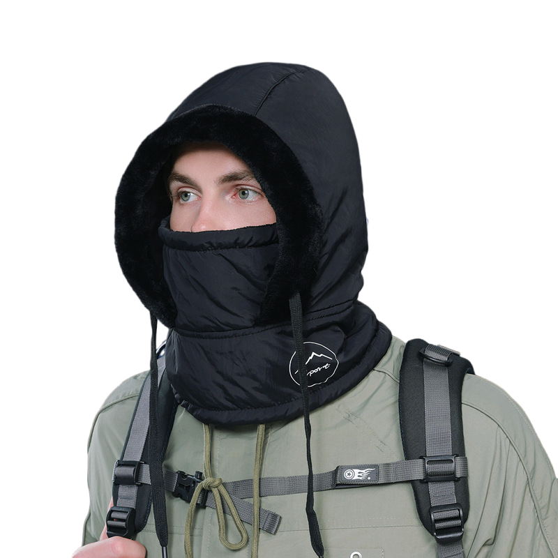 Cold Weather Thermal Balaclava Men Women Scarf Winter Windproof Hat Plush Neck Warmer Adjustable Ski Full Face Mask Outdoor Cap