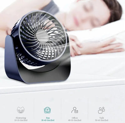 360° Rotate Desktop Fan – Quiet & Powerful Cooling Fans for Home & Office مروحة مكتبية دوارة 360° – مراوح تبريد هادئة وقوية للمنزل والمكتب