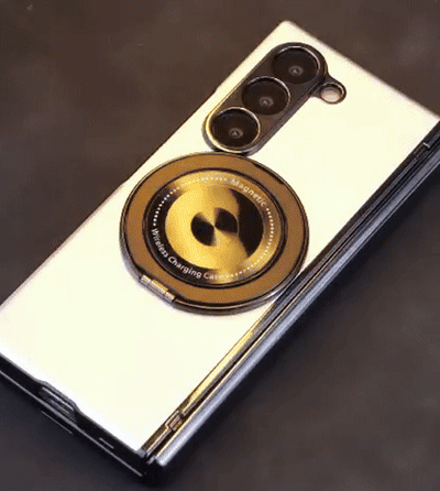 2-in-1 Magnetic Ring Case with Tempered Glass Protection جراب 2 في 1 مغناطيسي بحلقة تثبيت مع زجاج مقوى للحماية