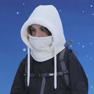Cold Weather Thermal Balaclava Men Women Scarf Winter Windproof Hat Plush Neck Warmer Adjustable Ski Full Face Mask Outdoor Cap