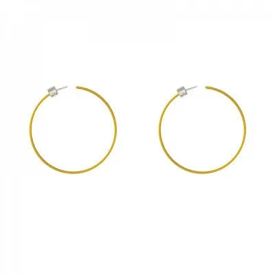 Alicia Boone Mariah Elegant Gold Circular Earrings with Crystal Shine أليشا بون ماريا أقراط ذهبية دائرية أنيقة بتألق الكريستال