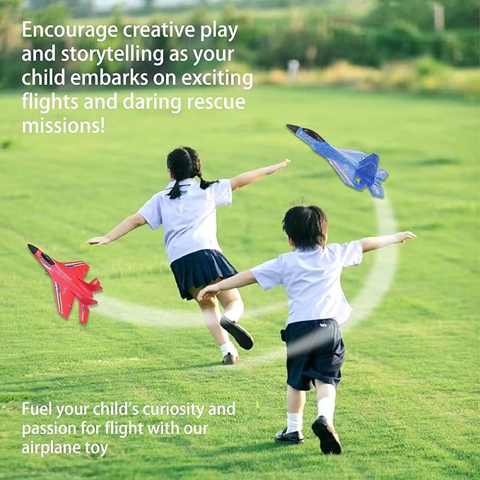 Rechargeable RC Airplane – Easy-to-Fly Remote Control Aircraft طائرة تحكم عن بُعد قابلة لإعادة الشحن – طائرة سهلة الطيران