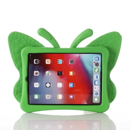 Butterfly Wings Shockproof Foam Case for iPad كفر آيباد من الفوم بتصميم أجنحة الفراشة المقاوم للصدمات